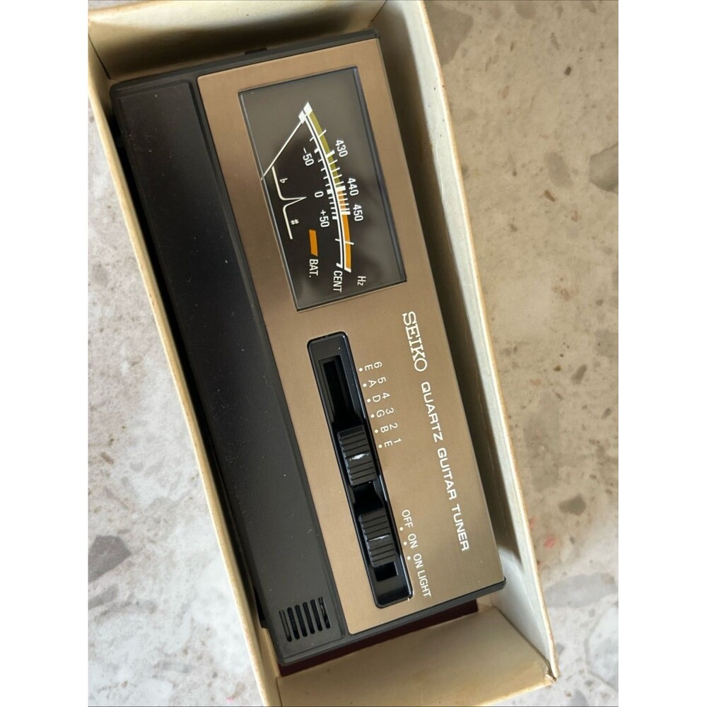 VINTAGE Seiko Guitar Tuner Quartz Guitar Tuner NIB NOS